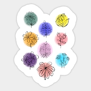 Candy Flowers Sticker